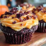 Black Velvet Halloween Cupcakes - featured image