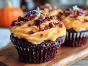 Black Velvet Halloween Cupcakes - featured image