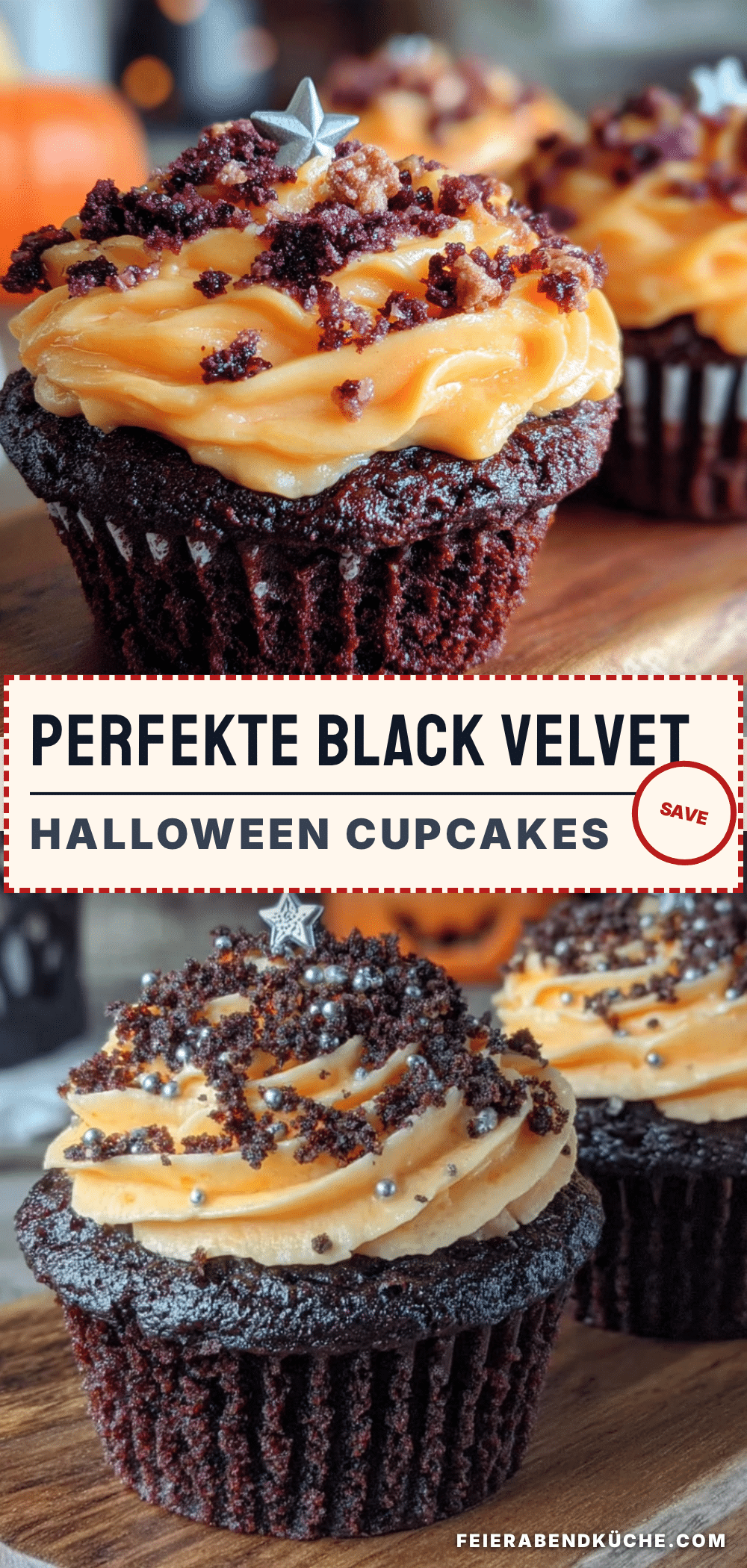 Black Velvet Halloween Cupcakes recipe