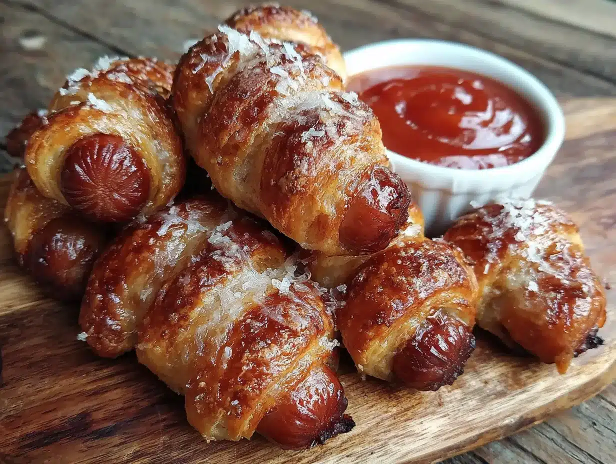 Leichte Mummy Hot Dog Bites preparation steps