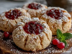 Mürbe Spitzbuben mit Johannisbeerkonfitüre - featured image