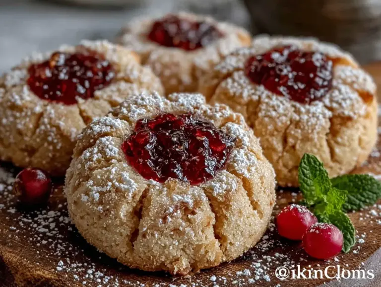 Mürbe Spitzbuben mit Johannisbeerkonfitüre - featured image