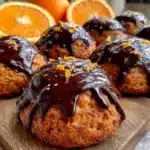 Schnelle Orangen-Plätzchen mit dunkler Schokoladenglasur - featured image