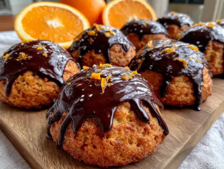 Schnelle Orangen-Plätzchen mit dunkler Schokoladenglasur - featured image